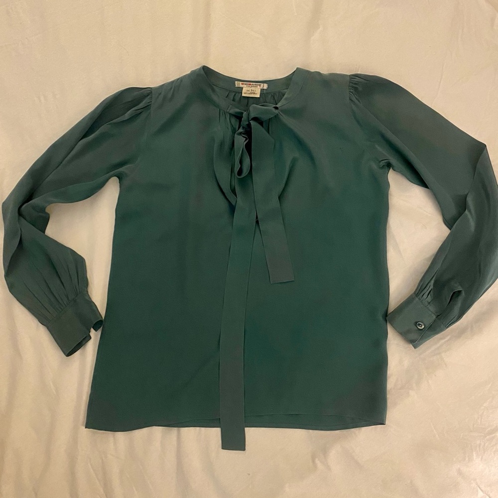 Saint Laurent Rive Gauche Vintage blouse 70s Silk